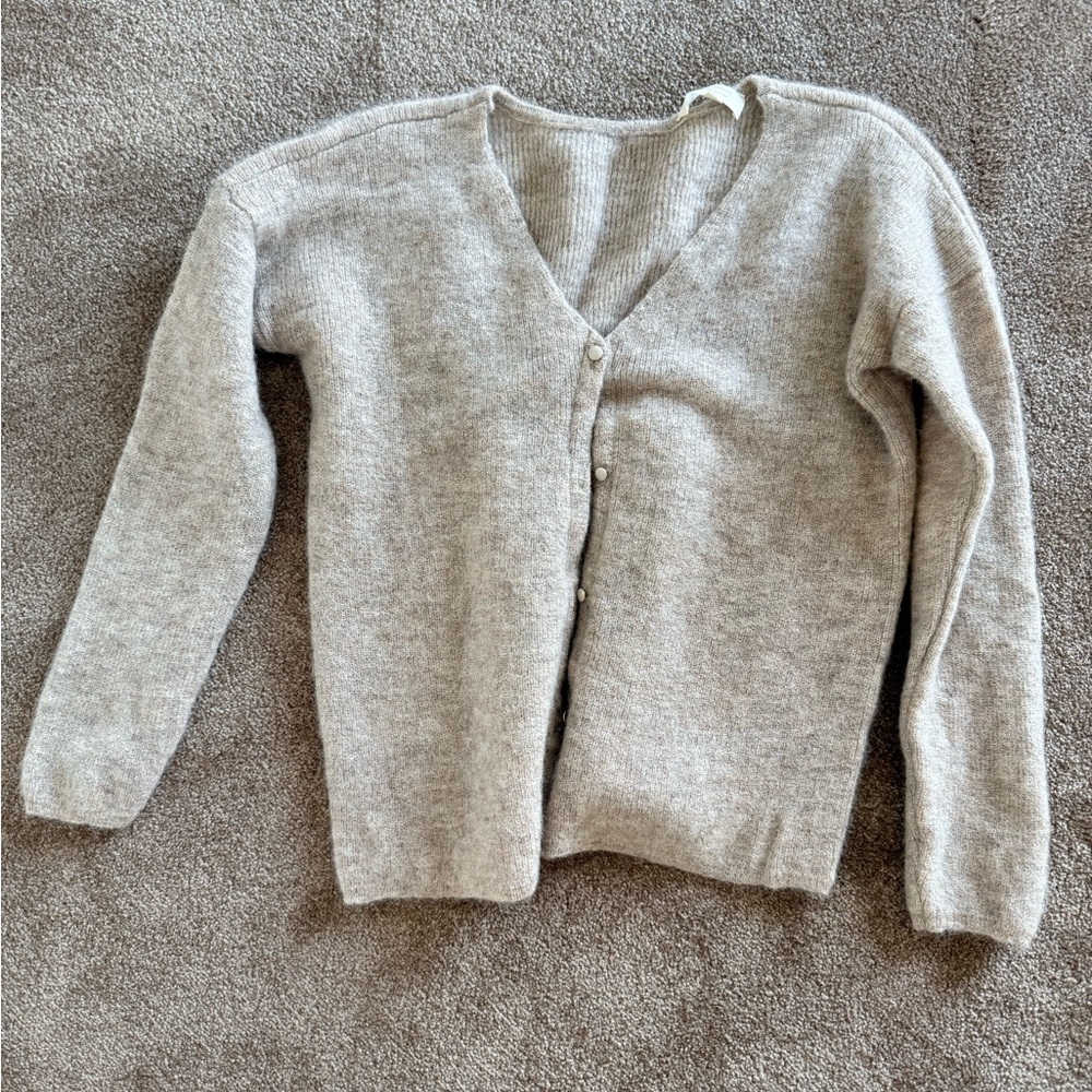 Sezane Barry Cardigan Light Beige - Picture 2 of 6